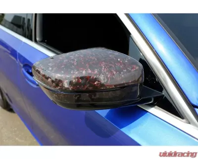 ARMASpeed Carbon Fiber Mirror Cover Trim Gloss Red Forged BMW G20 | G30 2017-2021 - 1CCBM15F241-A