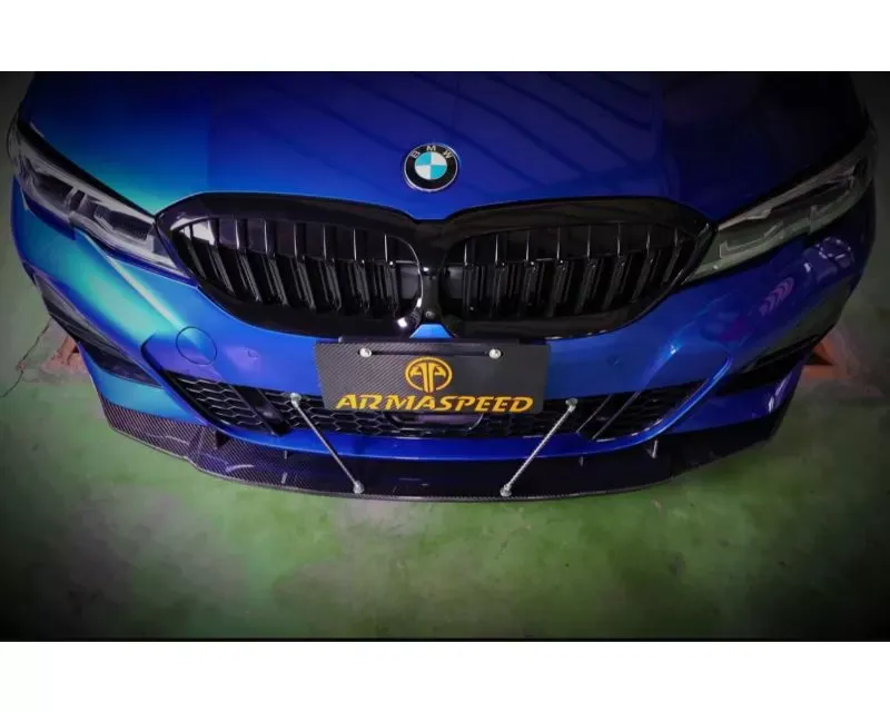 ARMASpeed Carbon Fiber Aero Body Kits Front Lip Gloss BMW 3 Series M-Sport 2019-2020 - 1CCBM21F24--