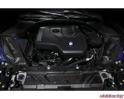 ARMASpeed Carbon Fiber Radiator Cooling Slam Panel Cover BMW 2019-2022 - ARMABG82M4-5