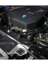 ARMASpeed Forged Carbon Strut Bar | Radiator Cooling Plate | Titanium Coating Screw BMW G20 2019+                                     - 1CCBM52F24-S - Image 5