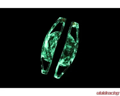 ARMASpeed Luminous Green Forged Carbon Paddle Shifter Mercedes-Benz AMG 2015+ - 1CCBZ40G02-L