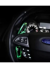 ARMASpeed Luminous Green Forged Carbon Paddle Shifter Ford Focus | Kuga MK3                                     - 1CCFD40G01-L - Image 2