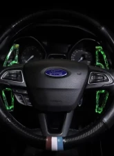 ARMASpeed Luminous Green Forged Carbon Paddle Shifter Ford Focus | Kuga MK3                                     - 1CCFD40G01-L - Image 3
