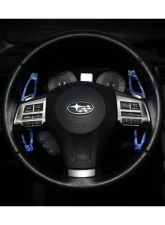 ARMASpeed Luminous Blue Subaru Forged Carbon Paddle Shifter Subaru 2012-2015                                     - 1CCSB40G01-B - Image 3