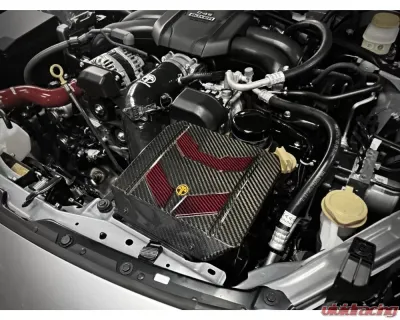 ARMASpeed Black | Red Carbon Fiber Cold Air Intake Toyota GR86 ZN8 | Subaru BRZ ZD8 2022 - ARMASBGR86-R