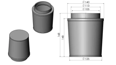 ARMASpeed Nonwoven Carbon Fiber Cold Air Intake BMW F30 335i | F32 435i | F20 M135i | F22 M235i (N55)                                     - CS56-AR60057 - Image 3