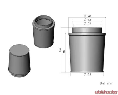 ARMASpeed Nonwoven Carbon Fiber Cold Air Intake BMW F30 335i | F32 435i | F20 M135i | F22 M235i (N55) - CS56-AR60057
