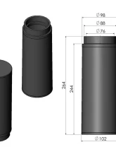 ARMASpeed Nonwoven Air Filter Carbon fiber Cold Air Intake Mercedes-Benz W205 C300 | W213 E300 (M264)                                     - CS56-AR60063 - Image 3