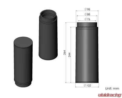 ARMASpeed Nonwoven Air Filter Carbon fiber Cold Air Intake Mercedes-Benz W205 C300 | W213 E300 (M264) - CS56-AR60063
