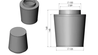 ARMASpeed Aluminum Alloy Cold Air Intake Nonwoven Air Filter BMW F30 B48 320i 330i                                     - CS56-AR60067 - Image 3