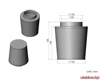 ARMASpeed Aluminum Alloy Cold Air Intake Nonwoven Air Filter BMW F30 B48 320i 330i - CS56-AR60067