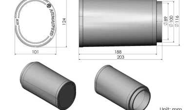 ARMASpeed Carbon Fiber Cold Air Intake Nonwoven Air Filter Mercedes-Benz CLA 250 AMG CLA35 C118 | A250 AMG A35 W177                                     - CS56-AR60071 - Image 3