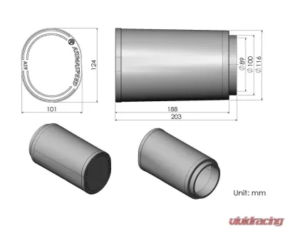 ARMASpeed Carbon Fiber Cold Air Intake Nonwoven Air Filter Mercedes-Benz CLA 250 AMG CLA35 C118 | A250 AMG A35 W177 - CS56-AR60071