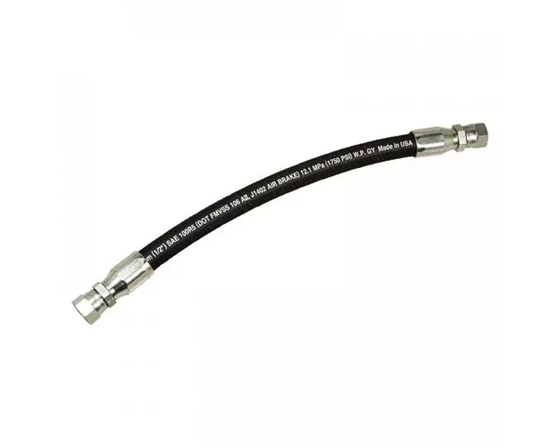Fox Racing Shox Replacement Hose -10, Female AN Swivel 90 X Female AN Swivel ST, 28.0 TLG - Black - 023-10-015