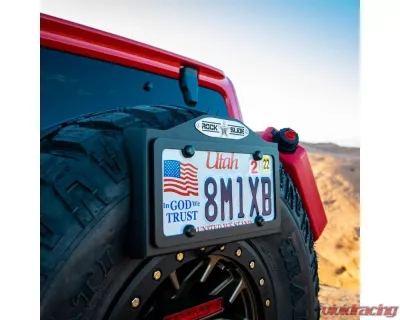 Rock Slide Engineering Black Aluminum EZ License Plate Mount - AC-EZ-LP