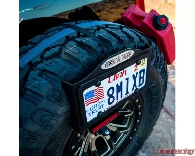 Rock Slide Engineering Black Aluminum EZ License Plate Mount - AC-EZ-LP