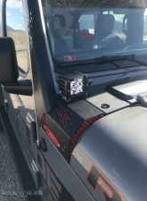 Rock Slide Engineering Lower Cowl LED Light Pod Brackets & Upper Bar Brackets Jeep Gladiator | Wrangler 2021+                                     - AC-WS-201-JL - Image 10