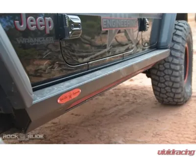 Rock Slide Engineering 3.0 Step Slider Skid Plate Jeep Wrangler JL 4 Door 2018+ - AX-SP-300-JL4