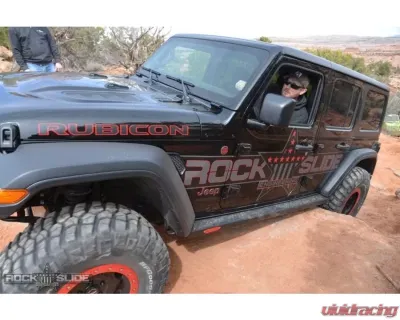 Rock Slide Engineering 3.0 Step Slider Skid Plate Jeep Wrangler JL 4 Door 2018+ - AX-SP-300-JL4