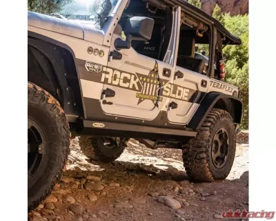 Rock Slide Engineering Passenger Side Step Slider Jeep Wrangler JK 4 Door 2007-2018 - BD-SS-300-JK4P