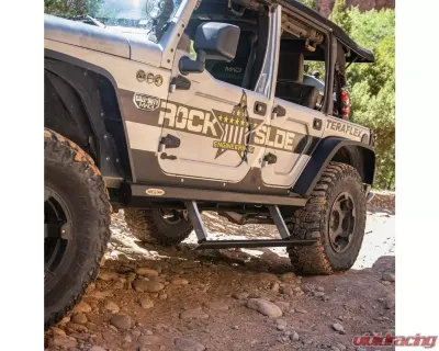 Rock Slide Engineering Passenger Side Step Slider Jeep Wrangler JK 4 Door 2007-2018 - BD-SS-300-JK4P