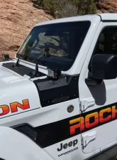 Rock Slide Engineering Larger Cowl LED Light Pod Bracket Jeep Gladiator | Wrangler 2021+                                     - AC-WS-210-JL - Image 6