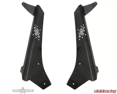 Rock Slide Engineering Lower Larger Cowl LED Light Pod Brackets and Upper Bar Brackets Jeep Gladiator | Wrangler 2021+ - AC-WS-211-JL