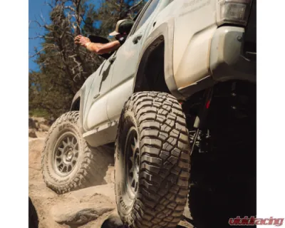 Rock Slide Engineering Rock Sliders Black Powdercoat Steel Toyota Tacoma 2005-2023 - BD-SL-100-TACO