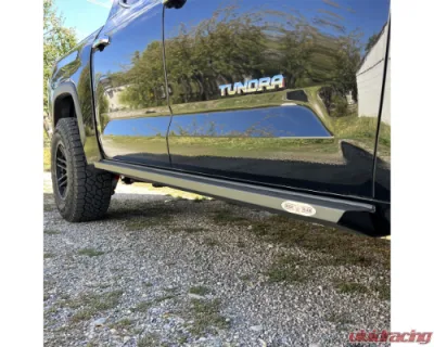 Rock Slide Engineering Rock Sliders Black Powdercoat Steel Toyota Tundra 2022-2024 - BD-SL-100-TUN