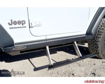 Rock Slide Engineering Side Step Sliders Passenger Side Sub Part Jeep Wrangler JL 4 Door 2024 - BD-SS-301-JL2P