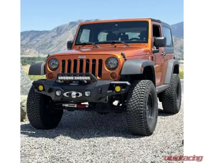 Rock Slide Engineering Big Sky Aluminum Mid Front Bumper Jeep Wrangler JK 2007-2018 - FB-F-300-JK