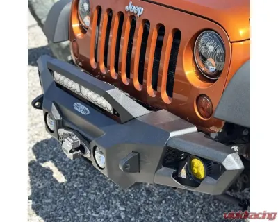 Rock Slide Engineering Big Sky Aluminum Mid Front Bumper Jeep Wrangler JK 2007-2018 - FB-F-300-JK