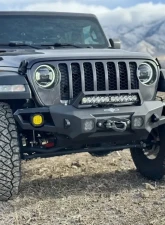 Rock Slide Engineering Mid Front Bumper With Winch Plate Jeep Wrangler JL 2018-2025 | Jeep Gladiator 2020-2025                                     - FB-F-300-JL - Image 5