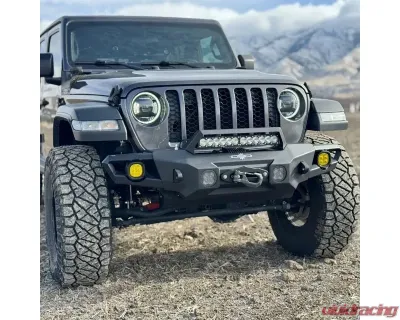 Rock Slide Engineering Mid Front Bumper With Winch Plate Jeep Wrangler JL 2018-2025 | Jeep Gladiator 2020-2025 - FB-F-300-JL