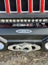 Rock Slide Engineering Mid Front Bumper With Winch Plate Jeep Wrangler JL 2018-2025 | Jeep Gladiator 2020-2025                                     - FB-F-300-JL - Image 7