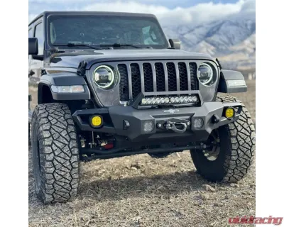 Rock Slide Engineering Big Sky Aluminum Mid Front Bumper Jeep Wrangler JL | Jeep Gladiator 2018-2025 - FB-F-300-JL