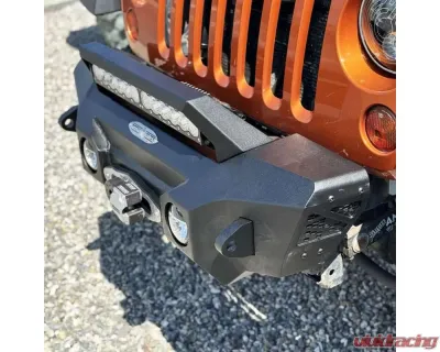 Rock Slide Engineering Big Sky Aluminum Stubby Front Bumper Jeep Wrangler JK 2007-2018 - FB-S-300-JK