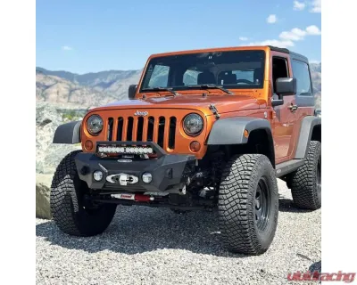 Rock Slide Engineering Big Sky Aluminum Stubby Front Bumper Jeep Wrangler JK 2007-2018 - FB-S-300-JK