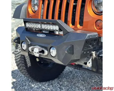 Rock Slide Engineering Big Sky Aluminum Stubby Front Bumper Jeep Wrangler JK 2007-2018 - FB-S-300-JK