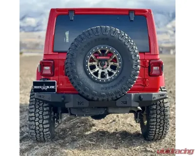 Rock Slide Engineering Aluminum Full Rear Bumper Jeep Wrangler JL 2018-2025 - RB-F-300-JL