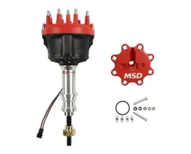 MSD Billet Distributor - Ford - Small Block V8 - Bronze Gear