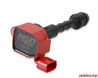 MSD Ignition Coil - Blaster Series - Fits Nissan/Infiniti 3.5L - Red - 6-Pack - 82796