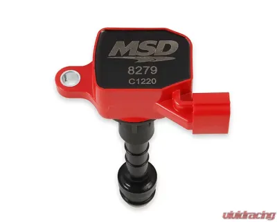 MSD Ignition Coil - Blaster Series - Fits Nissan/Infiniti 3.5L - Red - 6-Pack - 82796