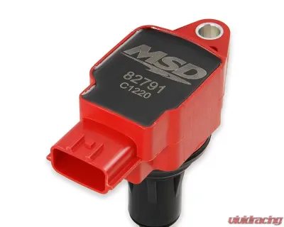 MSD Ignition Coil - Blaster Series - Fits Nissan/Infiniti 3.5L - Red - 6-Pack - 827916