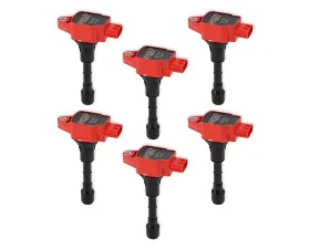 MSD Ignition Coil - Blaster Series - Fits Nissan/Infiniti 3.5L - Red - 6-Pack