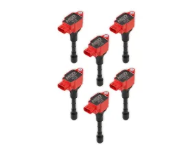 MSD Ignition Coil - Blaster Series - Fits Nissan/Infiniti 3.7L - Red - 6-Pack