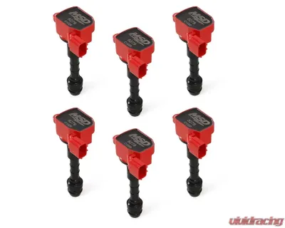 MSD Ignition Coil - Blaster Series - Fits Nissan/Infiniti 3.5L - Red - 6-Pack - 82796