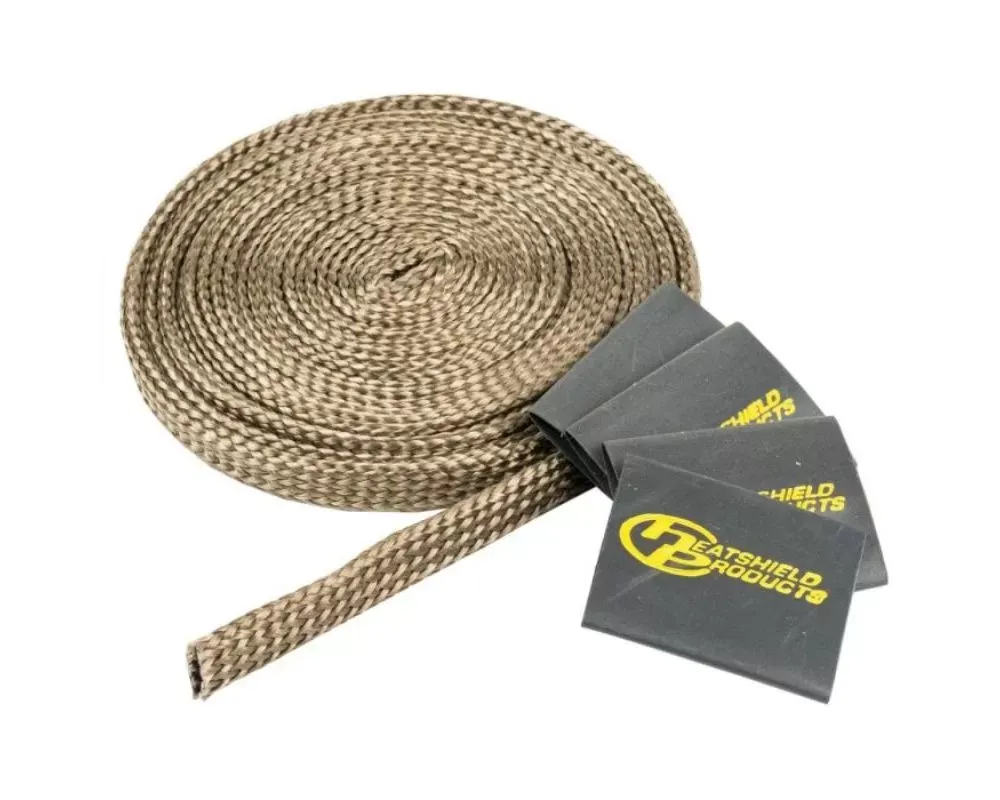 Heatshield Products 1/2 in id x 10 ft Lava Hot Rod Rugged Fiber Heat Shield Sleeve - 207006