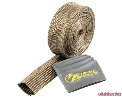 Heatshield Products 1-1/2 in id x 10 ft Lava Hot Rod Rugged Fiber Heat Shield Sleeve - 207012