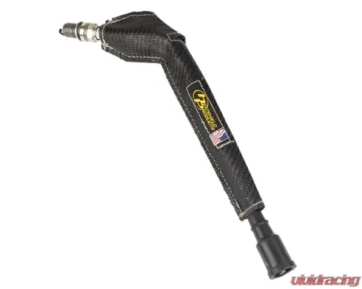 Heatshield Products 1-in id x 6 in (x8) Stealth Black Pro-Boot Shield Spark Plug Protector - 400148